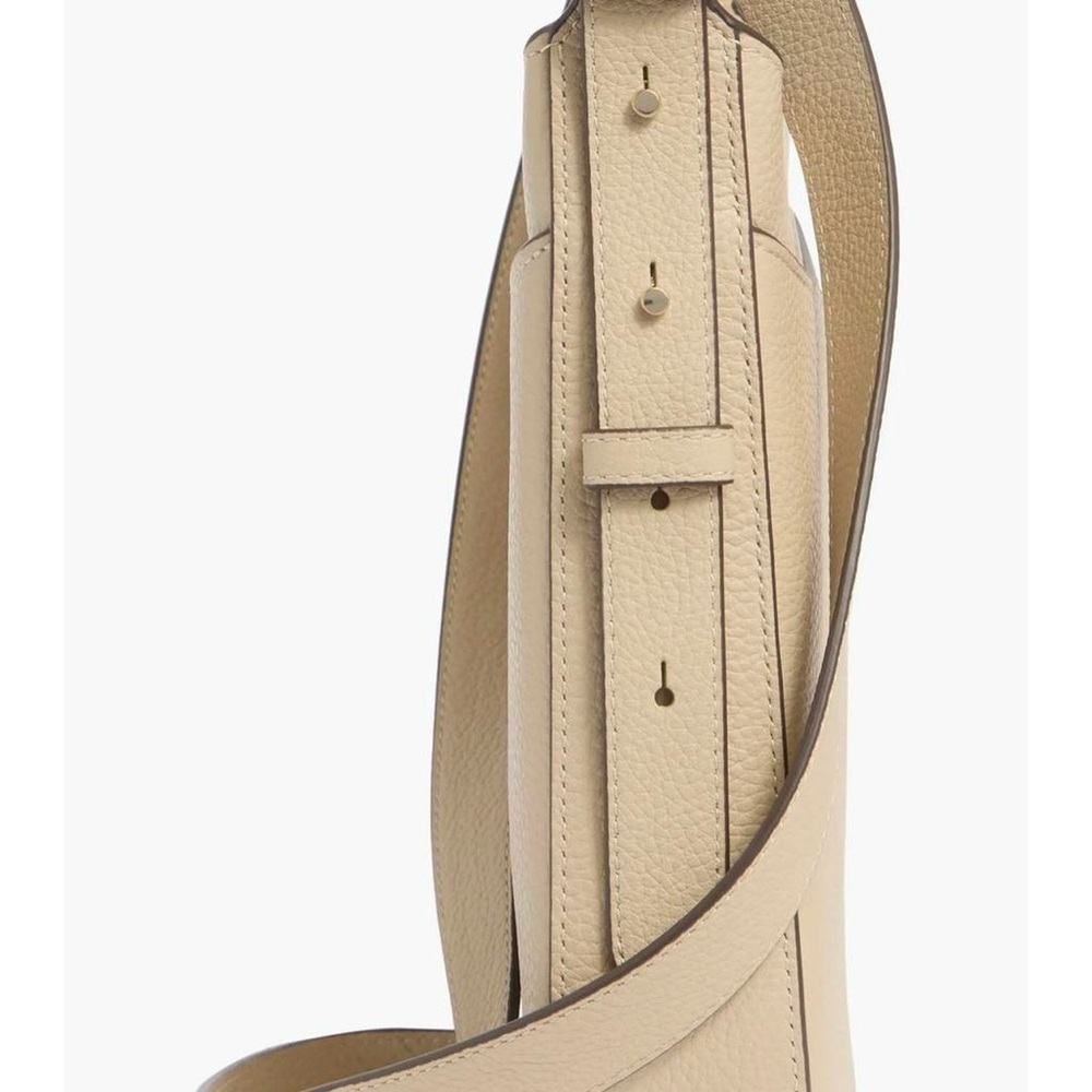 Kate Spade Pebbled Leather Crossbody Bag Cream Beige Gold Hardware NWT Handbag - Picture 6 of 8